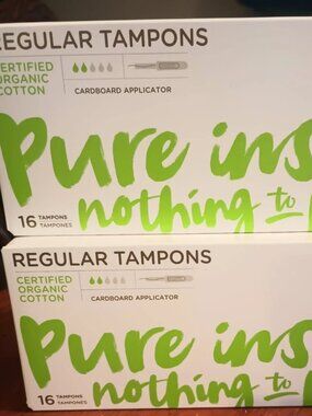 Oi Organic Initiative Organic Cotton Cardboard Applicator Tampon Regular 32